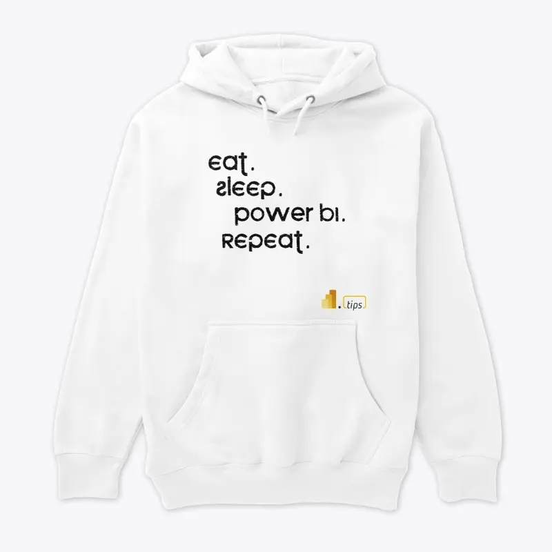 eat sleep power bi repeat tee